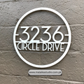 Round Metal Customized Name Plate