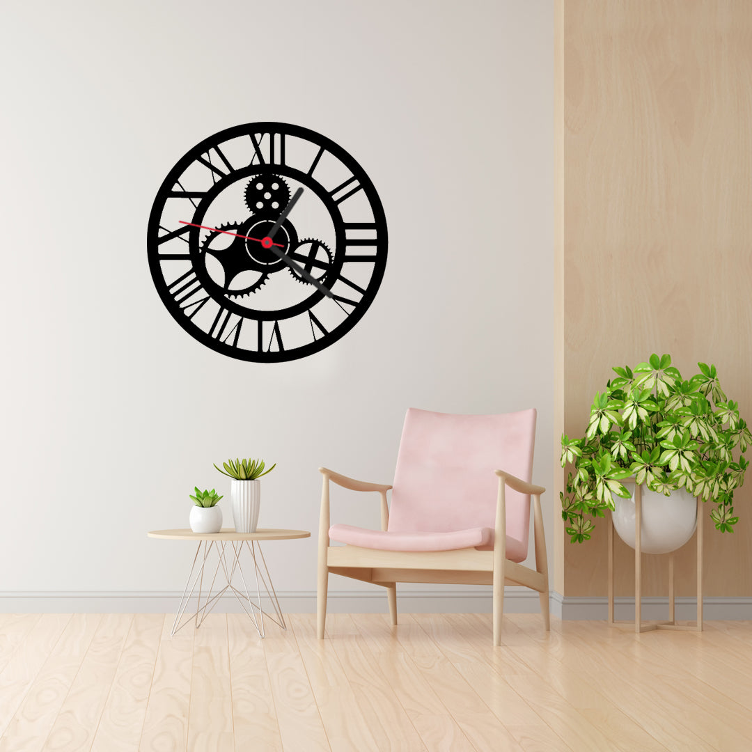 Titan Gear Wall Clock (Metal-Wall Art)