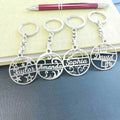Name Designed Stainless Steel Keychains