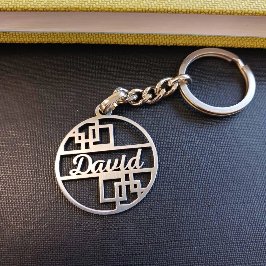 Name Designed Stainless Steel Keychains