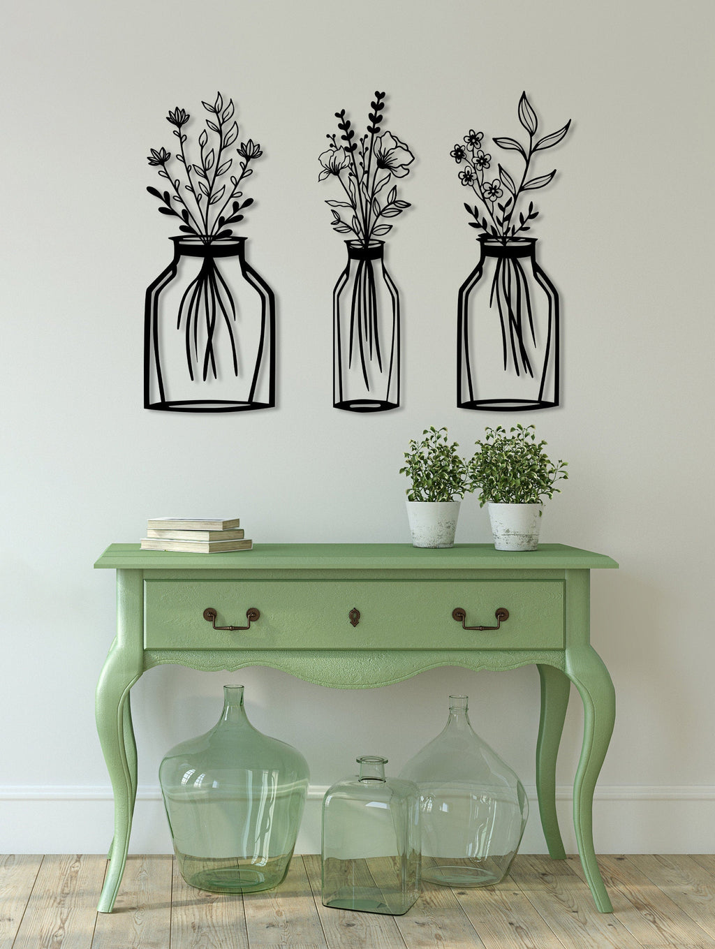 Spring Flower Metal Wall Decor
